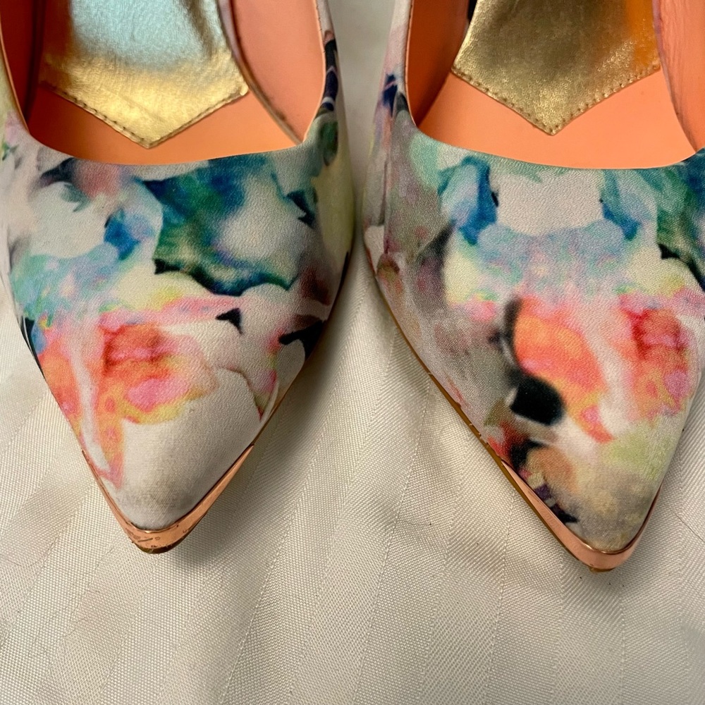 Ted Baker London Multicolor Floral Heels - Picture 7 of 15
